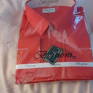 Berlioni Red mens tuxedo shirt size 5 xl new with tags